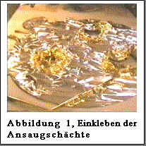 Textfeld:  
Abbildung  9, Einkleben der Ansaugsch�chte

