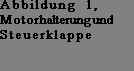 Textfeld: Abbildung  3, Motorhalterung und Steuerklappe

